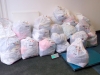 Our bags are neatly stacked! Our bags are neatly stacked!